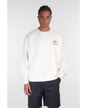 Axel Arigato Felpa Atelier Sweatshirt in Cotone Beige - Bianco