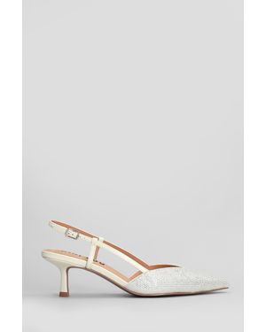Bibi Lou Decollete Farah 85 in Pelle Beige - Bianco