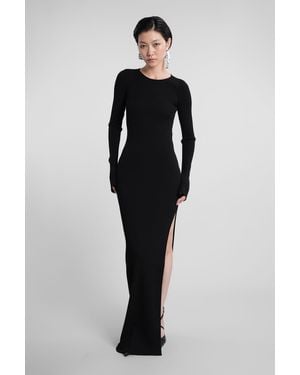 Mach & Mach Abito lungo in viscosa Nera - Nero