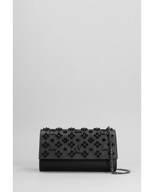 Christian Louboutin Portafoglio Paloma in Pelle Nera - Grigio