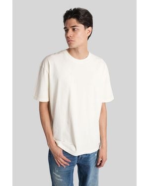 AMISH T-shirt In Beige Cotton - White