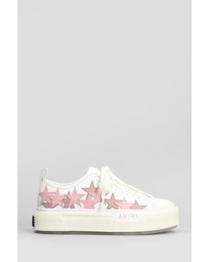 Amiri Sneakers Stars court low in Cotone Bianco - Multicolore