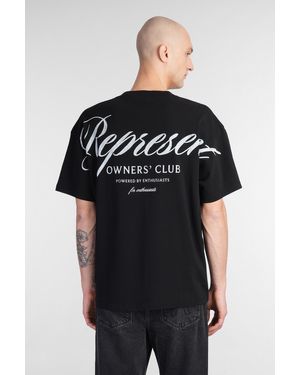 Represent T-Shirt in Cotone Nero