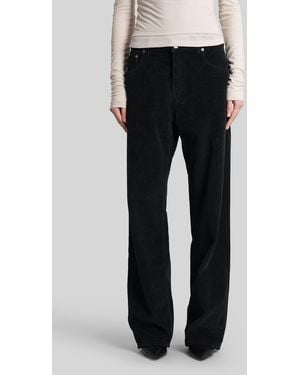 Haikure Bonnie Pants In Black Cotton
