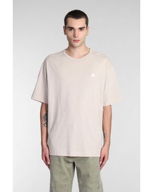Acne Studios T-Shirt in Cotone Beige - Neutro