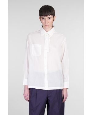Antik Batik Camicia Angelo in Cotone Bianco