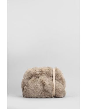 THEMOIRÈ Pochette Gea Fur in Poliestere Taupe - Neutro