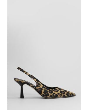 Chantal Decollete in Raso Animalier - Multicolore