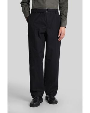 Emporio Armani Pantalone in Cotone Nero
