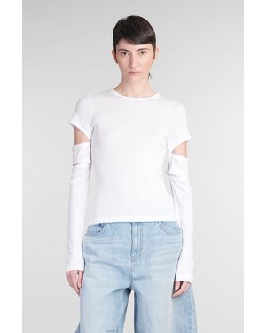 Helmut Lang Topwear in Cotone Bianco