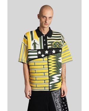 PDF Polo In Yellow Viscose - Gray