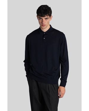 Ballantyne Polo In Blue Wool