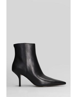 Michael Kors Selina Heeled High Heels Ankle Boots - Black