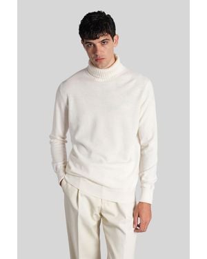 Ballantyne Knitwear In Beige Wool - White