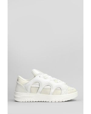 Santha Sneakers 1 in pelle e tessuto Bianco