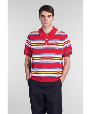CASABLANCA Polo in viscosa Bordeaux - Rosso