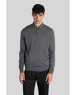 Ballantyne Polo In Gray Wool