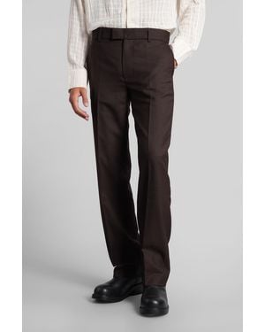 Séfr Mike Pants In Brown Polyester - Black