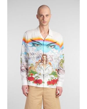 CASABLANCA Camicia in lino Multicolor - Multicolore