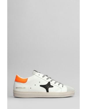 AMA BRAND Sneakers in Pelle Bianca - Multicolore
