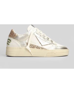 4b12 Kyle Sneakers In White Leather - Multicolor
