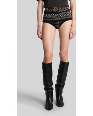 Laneus Shorts In Black Polyamide