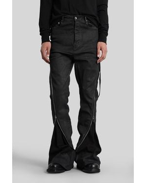 Rick Owens Bolan Banana Jeans In Black Cotton