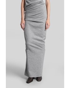 Entire studios Skirt In Gray Wool