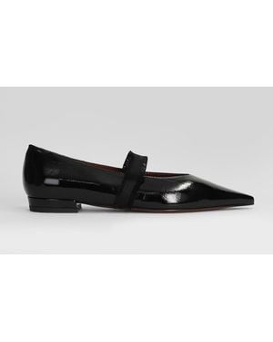 Festa Elior Ballet Flats In Black Leather - Gray