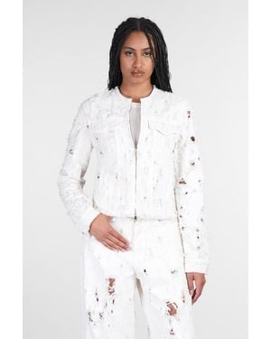 Haikure Giacche Denim Jena in Cotone Beige - Bianco