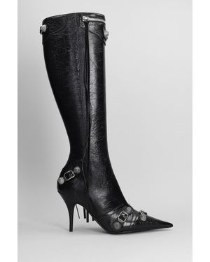 Balenciaga Stivali Cagole in pelle nera - Nero
