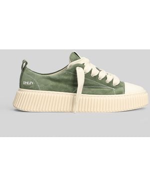 Rhun Suede Sneakers In Green Suede