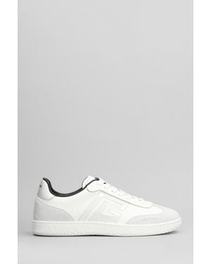 Balmain Sneakers Swan suede in pelle e camoscio Bianco