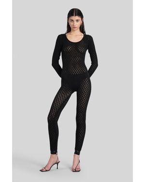 Laneus Jumpsuit In Black Wool