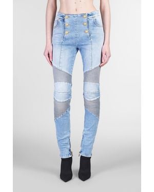 Balmain Jeans in Cotone Blu