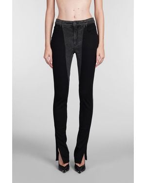 Mugler Jeans in Cotone Nero