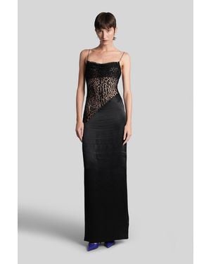 Balmain Long Dress - Black
