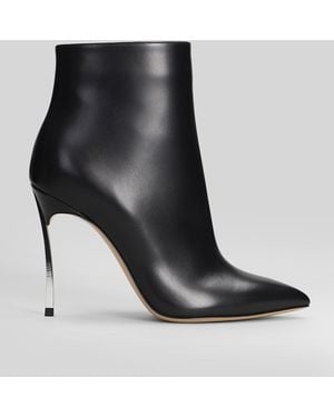 Casadei Blade High Heels Ankle Boots - Black