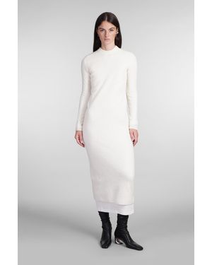 Jil Sander Abito donna in Lana Beige - Bianco