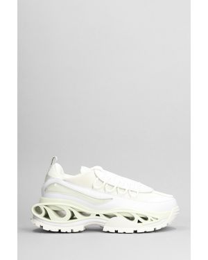 Acupuncture Ginger Lion Sneakers In White Leather And Fabric