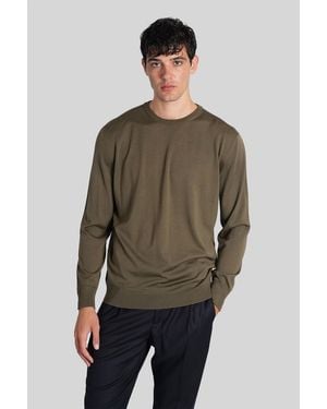 Barena Ato Knitwear In Green Wool - Brown