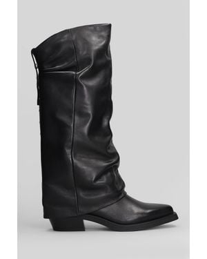 Ash Liam Low Heels Boots - Black