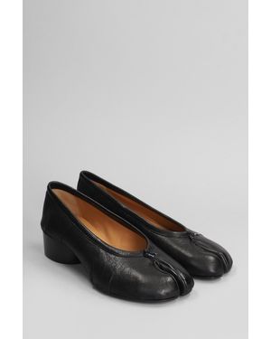 Maison Margiela Tabi Double-Strap Leather Ballet Flats in