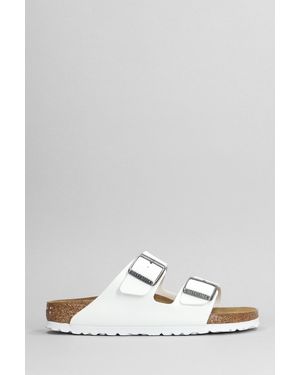 Birkenstock Sandali flats Arizona in Pelle Bianca - Bianco