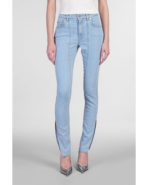 Mugler Jeans in Cotone Blu