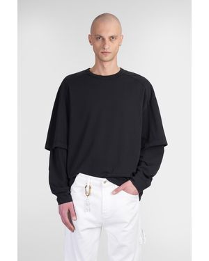 DARKPARK T-Shirt Troy in Cotone Nero - Blu