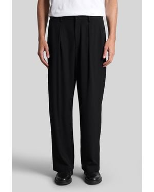 Attachment Pantalone in Lana Nera - Nero