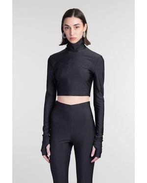ANDAMANE Orchid Topwear In Black Polyamide - Blue
