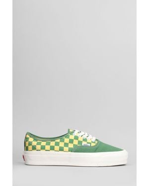 Vans Lx Authentic Reissue Sneakers In Green Canvas