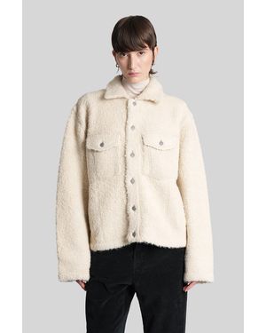 Laneus Casual Jacket In Beige Polyamide - Natural